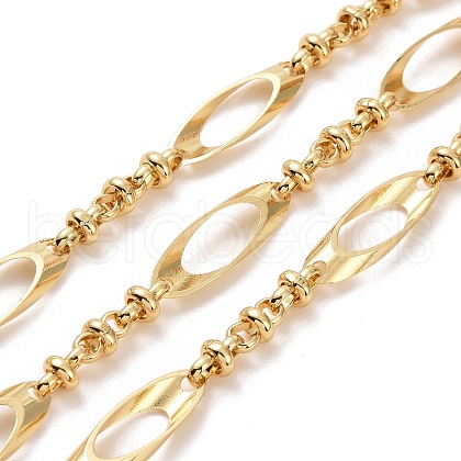 Brass Oval & Knot Link Chains CHC-K013-12G-1