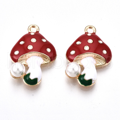 Eco-Friendly Alloy Enamel Pendants X-ENAM-Q437-045-NR-1