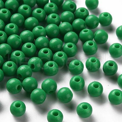 Opaque Acrylic Beads MACR-S370-C6mm-24-1