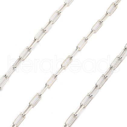 925 Sterling Silver Paperclip Chains STER-P064-02S-1