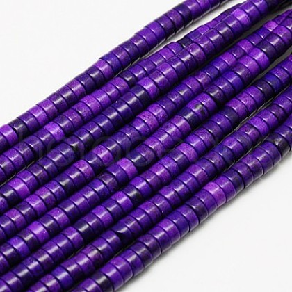 Synthetic Turquoise Beads Strands TURQ-G110-4x2mm-03-1
