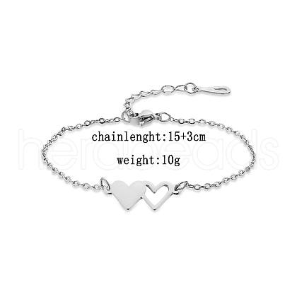 Fashionable stainless steel bracelet for daily wear CO3963-1-1