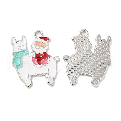 Christmas Alloy Enamel Pendants ENAM-K069-21E-P-1