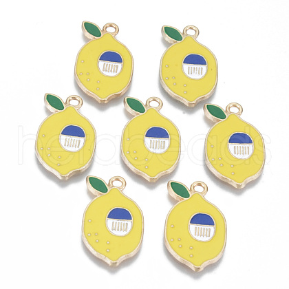 Alloy Enamel Pendants ENAM-T011-41KC-RS-1