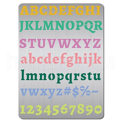 Stainless Steel Metal Cutting Dies Stencils DIY-WH0289-106-1