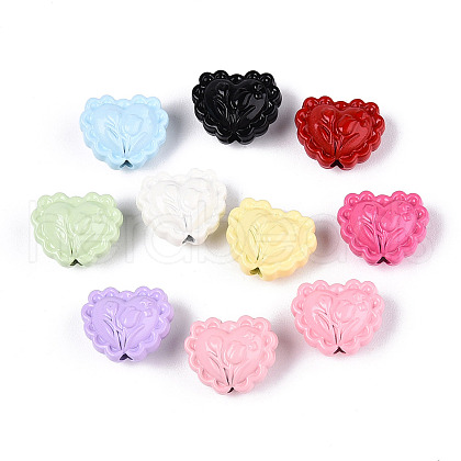 Baking Paint Alloy Beads PALLOY-T090-66-1