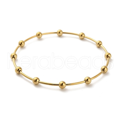 304 Stainless Steel Bangles for Women BJEW-V001-01G-1