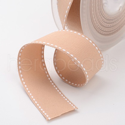 Grosgrain Polyester Ribbons for Gift Packings SRIB-I001-016-835W-1