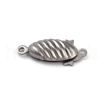 Non-Tarnish 304 Stainless Steel Box Clasps STAS-H151-16P-1
