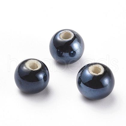 Handmade Porcelain Beads PORC-D001-12mm-23-1