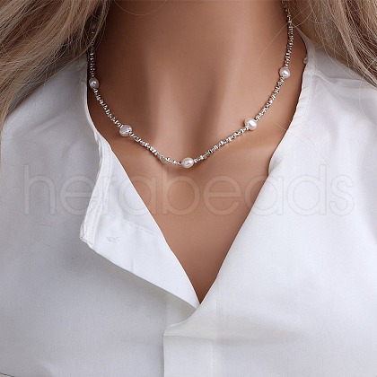 Mother's Day Jewellery Natural Freshwater Pearl Necklaces PW-WG78554-08-1