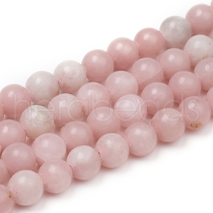 Natural Pink Opal Beads Strands G-G829-03-6mm-1
