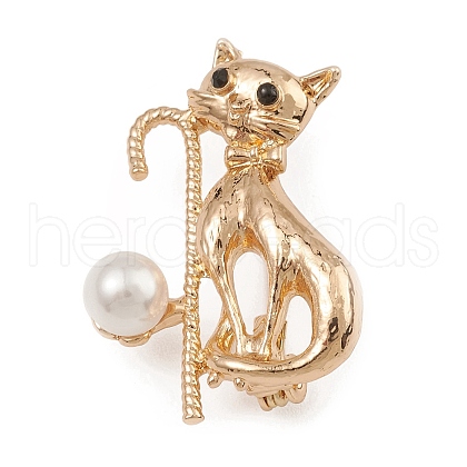 Alloy Rhinestone Brooch Pin JEWB-Q030-43G-1