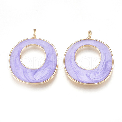 Alloy Enamel Pendants PALLOY-T056-40D-1