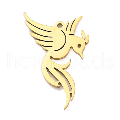 304 Stainless Steel Pendants STAS-M117-02F-G-1
