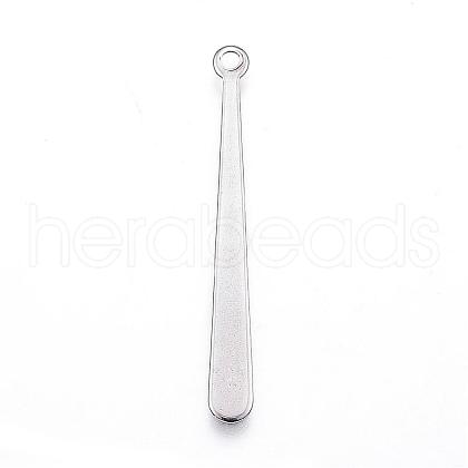 Tarnish Resistant 201 Stainless Steel Pendants STAS-P134-30-1