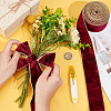 Single Face Velvet Wired Ribbon OCOR-WH0078-222B-04-3