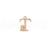 Brass Micro Pave Cubic Zirconia Charms KK-TAC0004-04T-2
