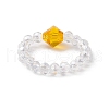 ABS Plastic Imitation Pearl Elastic Rings for Women RJEW-JR00899-5