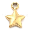 Ion Plating(IP) 304 Stainless Steel Charms STAS-P379-06A-G-1