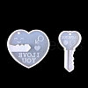 DIY Heart Lock & Key Pendant Food Grade Silicone Molds VALE-PW0001-080L-2