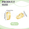 Brass Snap on Pendant Bails KK-LP0001-20A-2