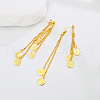 Brass Tassel Stud Earrings CO5306-1