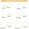 CHGCRAFT 240Pcs 6 Style Brass Linking Rings KK-CA0001-93-2