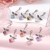 Angel Acrylic with Alloy Pendant Decorations HJEW-JM03470-2