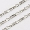 304 Stainless Steel Figaro Chains STAS-K001-82-25m-1