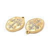 PVD Vacuum Plating 201 Stainless Steel with Rhinestone Pendants STAS-J401-VC995-3
