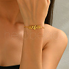 Mother's Day Heart & Wheat Brass Link Bracelets SC5095-4