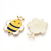 Alloy Enamel Pendants ENAM-B050-02G-2