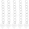 Beebeecraft 10Pcs 925 Sterling Silver Curb Chains Extender STER-BBC0006-12-1