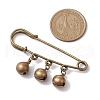 Brass Bell Charms Kilt Pins Brooch JEWB-BR00171-3