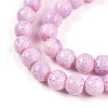 Transparent Baking Painted Glass Beads Strands DGLA-N009-10mm-02-4