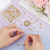 Unicraftale 200Pcs 2 Colors Brass Rhinestone Spacer Beads RB-UN0001-14-4