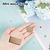 Square Wooden Stamps DIY-WH0546-001-4
