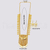 Moon & Flat Round Brass Tassel Pendant Necklaces & Dangle Earrings Sets FS-WG7FC34-01-5