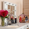 Iron with Wooden Earrings Storage Rack ODIS-WH0011-69-6