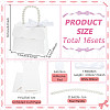 Trapezoid Paper Gift Box with Plastic Imitation Pearl Handles CON-WH0092-65A-2