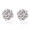 Alloy Stud Earring Findings PALLOY-N150-80P-2