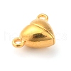 Alloy Magnetic Clasps with Loops PALLOY-P223-B01-G-2
