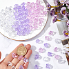 SUNNYCLUE 300Pcs 3 Colors Transparent Acrylic Beads OACR-SC0001-47B-3