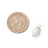 10Pcs 2 Colors Natural Cultured Freshwater Pearl Rice Pendants PALLOY-JF03919-3