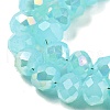 Electroplate Glass Beads Strands EGLA-A034-J4mm-H02-3