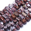 Natural Red Lightning Agate Beads Strands G-K293-J15-C-1