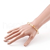 Natural Citrine(Dyed & Heated) Beads Stretch Bracelets BJEW-JB05879-01-4
