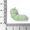 Flocky Opaque Resin Pendants RESI-G105-04E-3