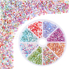   80G 8 Colors Glass Seed Beads GLAA-PH0003-68C-1